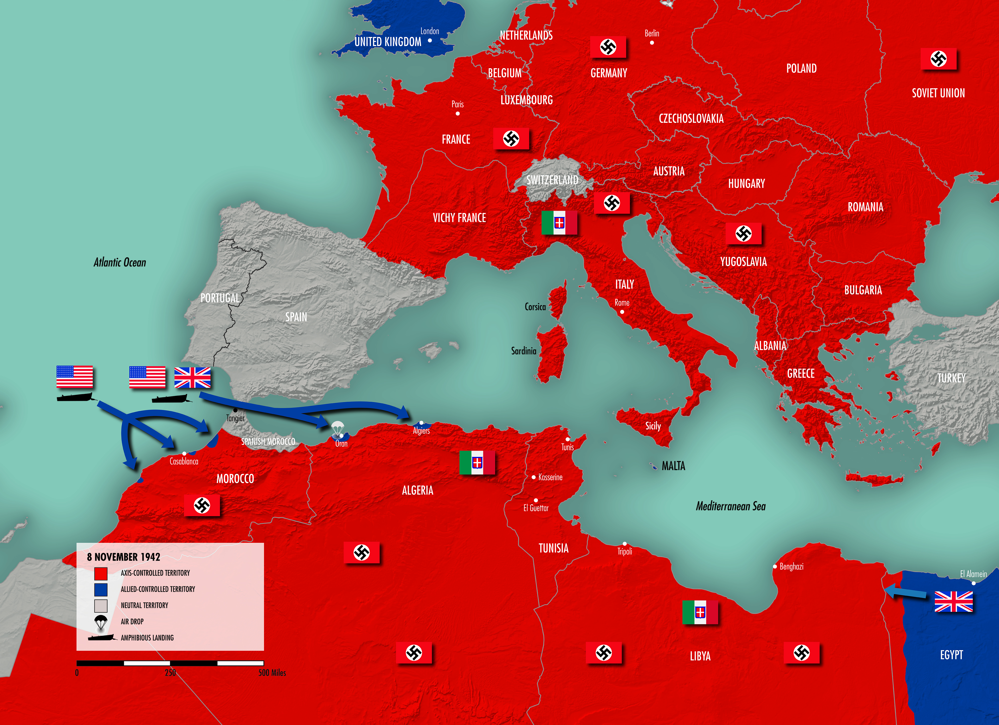 Map Of Europe During Ww2 Allies And Axis - United States Map